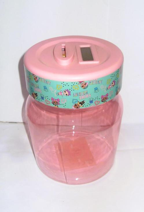 LOL Spaarpot / Digitale spaarpot roze / kinderspaarpot, Verzamelen, Spaarpotten, Zo goed als nieuw, Overige thema's, Kunststof