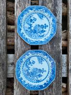 2 Chinese Qianlong porseleinen borden, 18e eeuw, Ophalen of Verzenden
