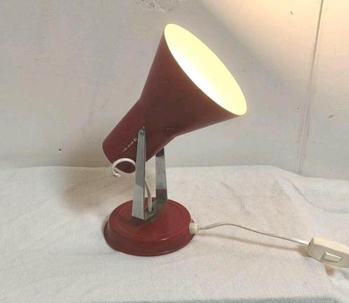 Vintage rood wandlampje verstelbaar lampje jaren 70, Huis en Inrichting, Lampen | Wandlampen, Gebruikt, Metaal, Ophalen of Verzenden