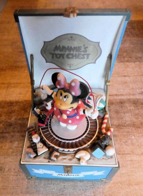 Minnie Toy Chest muziekdoos, Verzamelen, Disney, Zo goed als nieuw, Beeldje of Figuurtje, Overige figuren, Ophalen of Verzenden