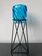Pols Potten vaas windlicht blauw, Overige kleuren, Ophalen of Verzenden, Minder dan 50 cm, Glas