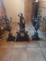 Antiek Samac Klokkenstel - 70cm - met sleutel en slinger, Antiek en Kunst, Antiek | Klokken, Ophalen