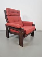 Vintage wengé fauteuil Martin Visser spectrum Brutalist '60