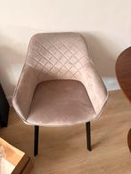 6 eettafelstoelen velvet creme, Huis en Inrichting, Stoelen, Ophalen, Zo goed als nieuw, Overige kleuren, Stof