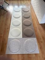 10 Nieuwe Wallfelt Wandpanelen, Huis en Inrichting, Stoffering | Behang, Ophalen, 10 tot 25 m², Bruin