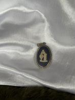 Vintage Blauwe Wedgwood Hanger, Met hanger, Gebruikt, Blauw, Ophalen of Verzenden