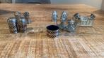 Zilver/zilverkleurige peper en zoutstelletjes, Ophalen of Verzenden