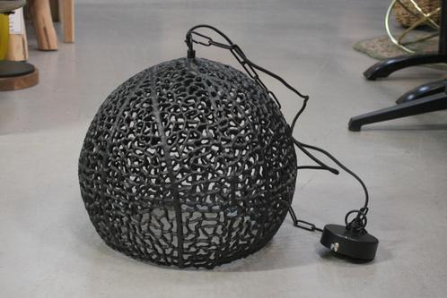 Zwarte ronde metalen open hanglamp SINULA Light & Living, Huis en Inrichting, Lampen | Hanglampen, Zo goed als nieuw, Metaal, Ophalen of Verzenden