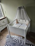 Tweelingwieg met hemeltje complete set !!, 70 tot 85 cm, Ophalen of Verzenden, Zo goed als nieuw, Minder dan 140 cm