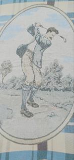 Vintage plaid deken english golfer 130x155 cm, Ophalen of Verzenden