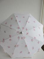 Vintage parasol voor wandelwagen kinderwagen roze bloemetjes, Ophalen of Verzenden, Zo goed als nieuw, Overige merken