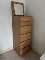 IKEA Malm ladekast met spiegel, Huis en Inrichting, Ophalen, Overige materialen, Minder dan 50 cm, Gebruikt