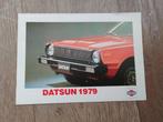 Datsun Cherry, Sunny, Violet, Bluebird, 280 ZX 1979, Boeken, Auto's | Folders en Tijdschriften, Ophalen of Verzenden, Nieuw, Nissan