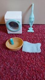 Sylvanian Families wasmachine en stofzuiger schoonmaakset, Ophalen of Verzenden, Zo goed als nieuw, Toebehoren