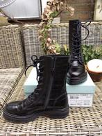 Boots, halfhoge laarzen, zwart, krokodil LEER mt 39 Nieuw, Kleding | Dames, Schoenen, Ophalen of Verzenden, Zo goed als nieuw