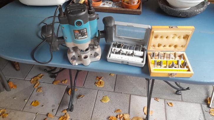 TBF-1200 Bovenfrees met Frezenset, Doe-het-zelf en Verbouw, Gereedschap | Overige machines, Gebruikt, Ophalen