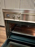 Luxe Smeg Inductie Fornuis RVS met 5 zones 90 cm, 60 cm of meer, Fornello Esperta, Grill, Ophalen of Verzenden