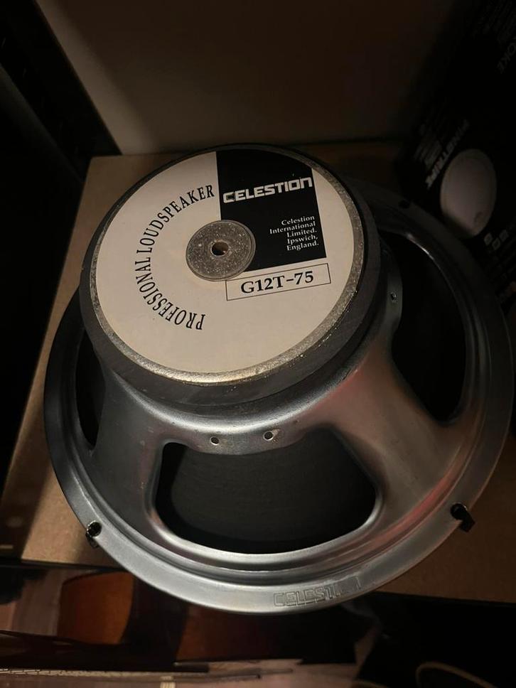 Celestion G12T75 set 2 stuks 16 Ohm, Audio, Tv en Foto, Luidsprekers, Gebruikt, Overige typen, Overige merken, Ophalen of Verzenden