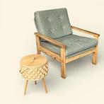 Vintage naaimandje op houten poten - Plantenmand, Ophalen, Gebruikt, Huysmans, Doorwerth