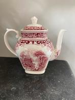Royal Sphinx Old England Koffiepot theepot roomwit rood, Antiek en Kunst, Antiek | Servies los, Ophalen of Verzenden