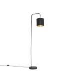 Moderne vloerlamp zwart met kap - Lofty, Huis en Inrichting, Ophalen, Overige materialen, Gebruikt, 100 tot 150 cm
