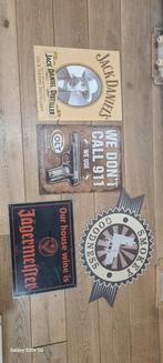 Vintage Metalen Borden Set, Ophalen of Verzenden, Gebruikt