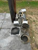 Lot stukken schouw inox, Doe-het-zelf en Verbouw, Ophalen, Gebruikt, Afzuiger