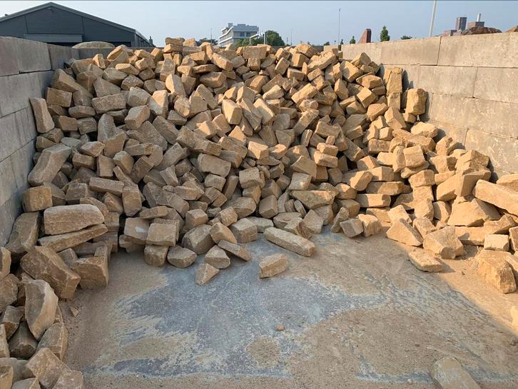 Saf Jaune stapelstenen stapelblokken metselstenen, Tuin en Terras, Grind, Keien en Split, Nieuw, Basalt, Ophalen of Verzenden