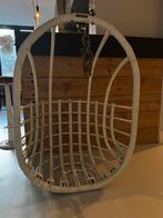 Witte Sissyboy hangstoel, Tuin en Terras, Ophalen of Verzenden, Gebruikt, Rotan