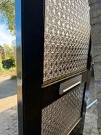 Gratis !Voordeur met glas-in-lood patroon en tuindeur!, Doe-het-zelf en Verbouw, Deuren en Horren, Ophalen, Gebruikt, 200 tot 215 cm