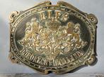 Bronzen schild met logo Lips, Ophalen of Verzenden, Brons