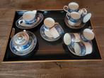 Wedgewood Blue Siam koffieservies met dienblad, Antiek en Kunst, Ophalen