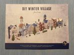 Winter village bouwplaten huizen in straatje (nieuw), Hobby en Vrije tijd, Knutselen, Ophalen of Verzenden, Nieuw, Materiaal