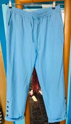 mooie lichtblauwe katoenen zomerbroek 42/44 nieuw, Maat 42/44 (L), Nieuw, Lang, Verzenden