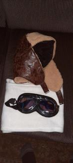 20x Pilotenmuts, bril & sjaal - Carnaval, Ophalen of Verzenden, Nieuw, One size fits all, Hoed