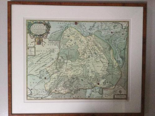 Oude Landkaart Drenthe en Westerwolde 17e eeuw, Boeken, Atlassen en Landkaarten, Landkaart, Nederland, Voor 1800, Ophalen