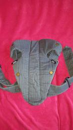 BabyBjorn Buikdrager, grijs blauw, gouden streepmotief. K11