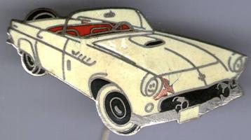 Ford Thunderbird email op zilverkleurig auto speldje( J_059) beschikbaar voor biedingen