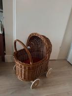 Vintage Rotan Poppenwagen, Kinderen en Baby's, Speelgoed | Poppen, Ophalen, Gebruikt, Overige typen