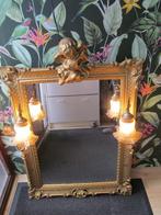 Grote Barok spiegel met engel/ kuif en verlichting., Huis en Inrichting, Woonaccessoires | Spiegels, Ophalen, 100 tot 150 cm, Zo goed als nieuw