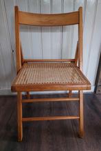 Stoel/klapstoel, hout/rotan, Ophalen, Gebruikt, Bruin, Hout