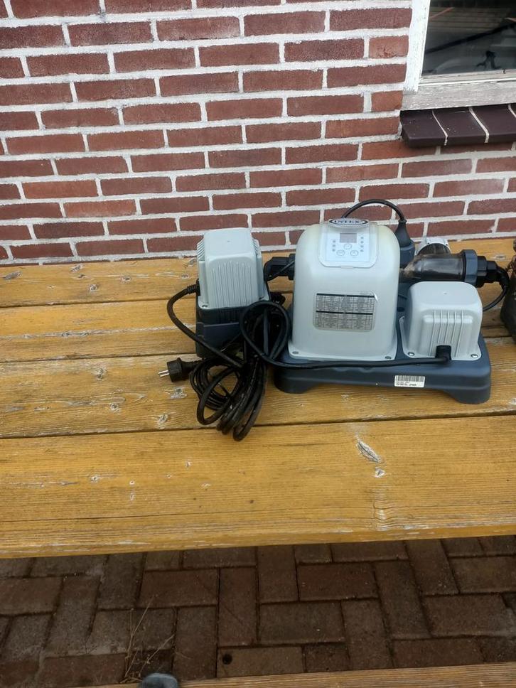 Intex Zoutwatersysteem ECO8220G, Tuin en Terras, Zwembaden, Gebruikt, Opblaaszwembad, Minder dan 80 cm, Minder dan 200 cm, Minder dan 200 cm