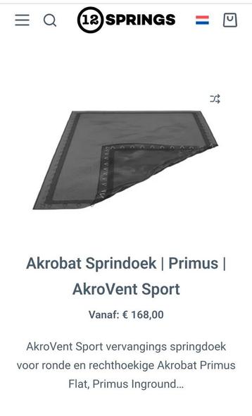 Akrobat PRIMUS springdoek 335*244 NIEUW!! beschikbaar voor biedingen