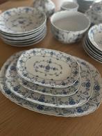 TIRSCHENREUTH Germany blauw/wit serveerschalen (4), Ophalen of Verzenden