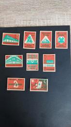 Lucifermerken MSZ (Hongarije)  9 stuks, Verzamelen, Verzenden, Gebruikt, Luciferdoosjes of -merken