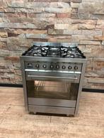 Luxe Smeg RVS 5 pits met multifunctionele oven 70x60 cm, Witgoed en Apparatuur, Fornuizen, Fornello Esperta, Ophalen of Verzenden