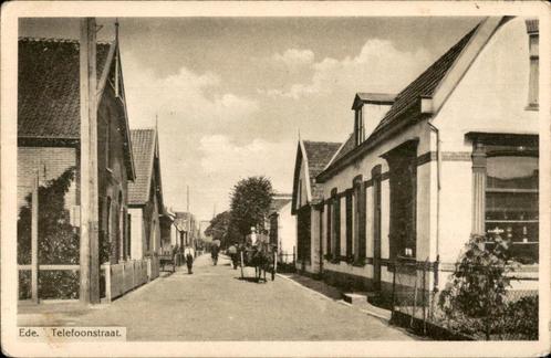 Ede Telefoonstraat paard+wagen jaren 30, Verzamelen, Ansichtkaarten | Nederland, Ongelopen, Gelderland, 1920 tot 1940, Verzenden