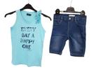 Prachtig blauw NAME IT stretch/ jog jeans shortje maat 146., Kinderen en Baby's, Broek, Nieuw, Name IT, Verzenden