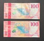 Curaçao / Sint Maarten - 2x 100 Caribische gulden 2025, Ophalen of Verzenden, Midden-Amerika
