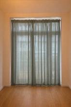 4 lichtdoorlatende groene gordijnen (incl. stang optioneel), Ophalen, 100 tot 150 cm, 200 cm of meer, Zo goed als nieuw